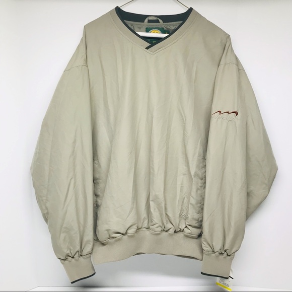 Cabela's Outdoor Gear Windcrest Sz M V Neck Pullover Windbreaker Golf Jacket NWT - Picture 1 of 9